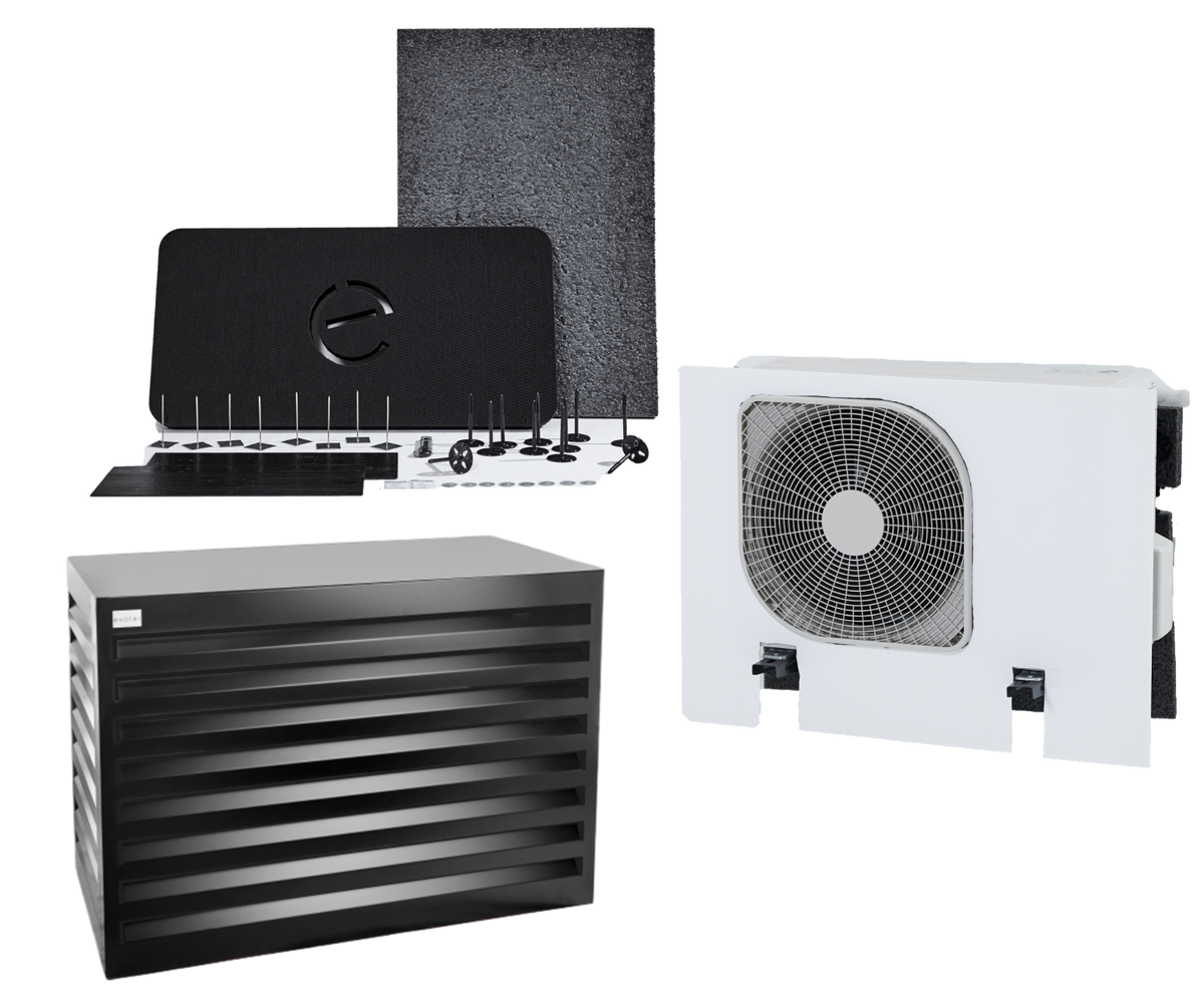 Evolar Geluidsreducerende Set voor Warmtepomp & Airco Omkasting - Medium