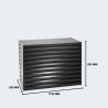Evolar Airco Omkasting Zwart Medium 800x1100x550 mm
